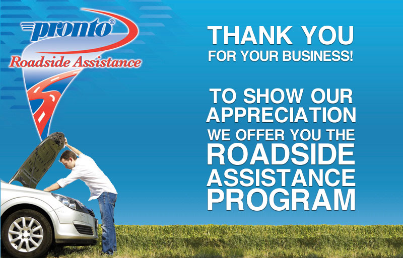 Free roadside assistance in Lac Brome